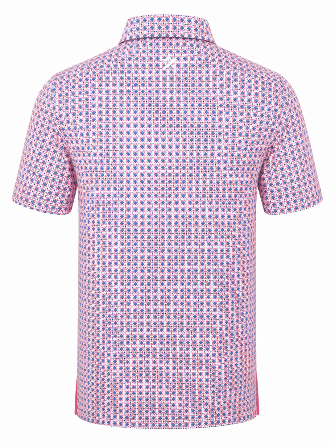 Archie Mens Oyster Polo Super Pink - Image 4