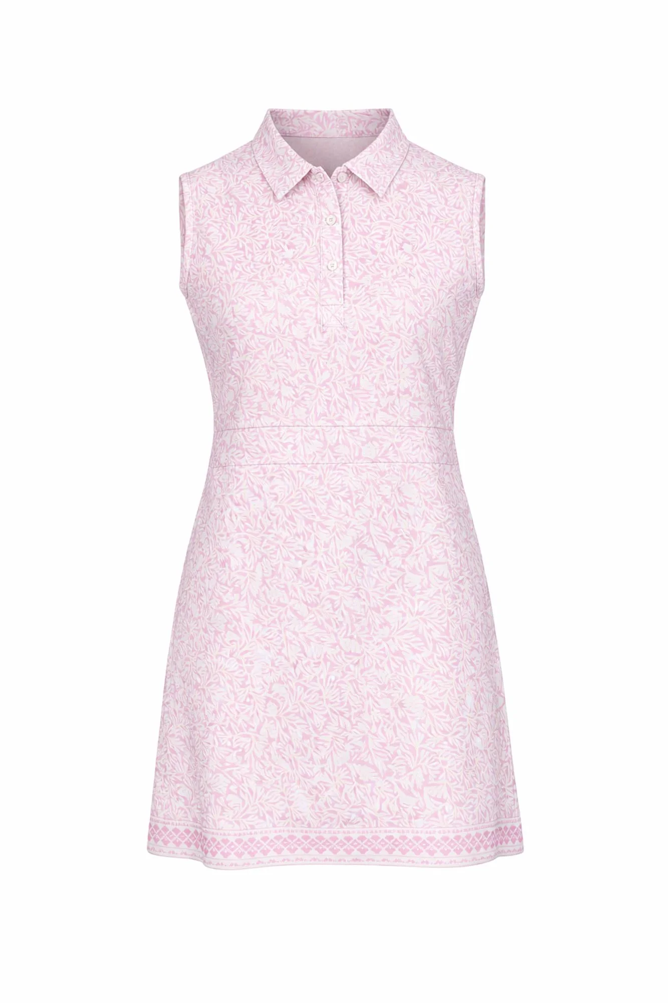 Azure Sleeveless Pattern Dress Coral Whisper - Image 8
