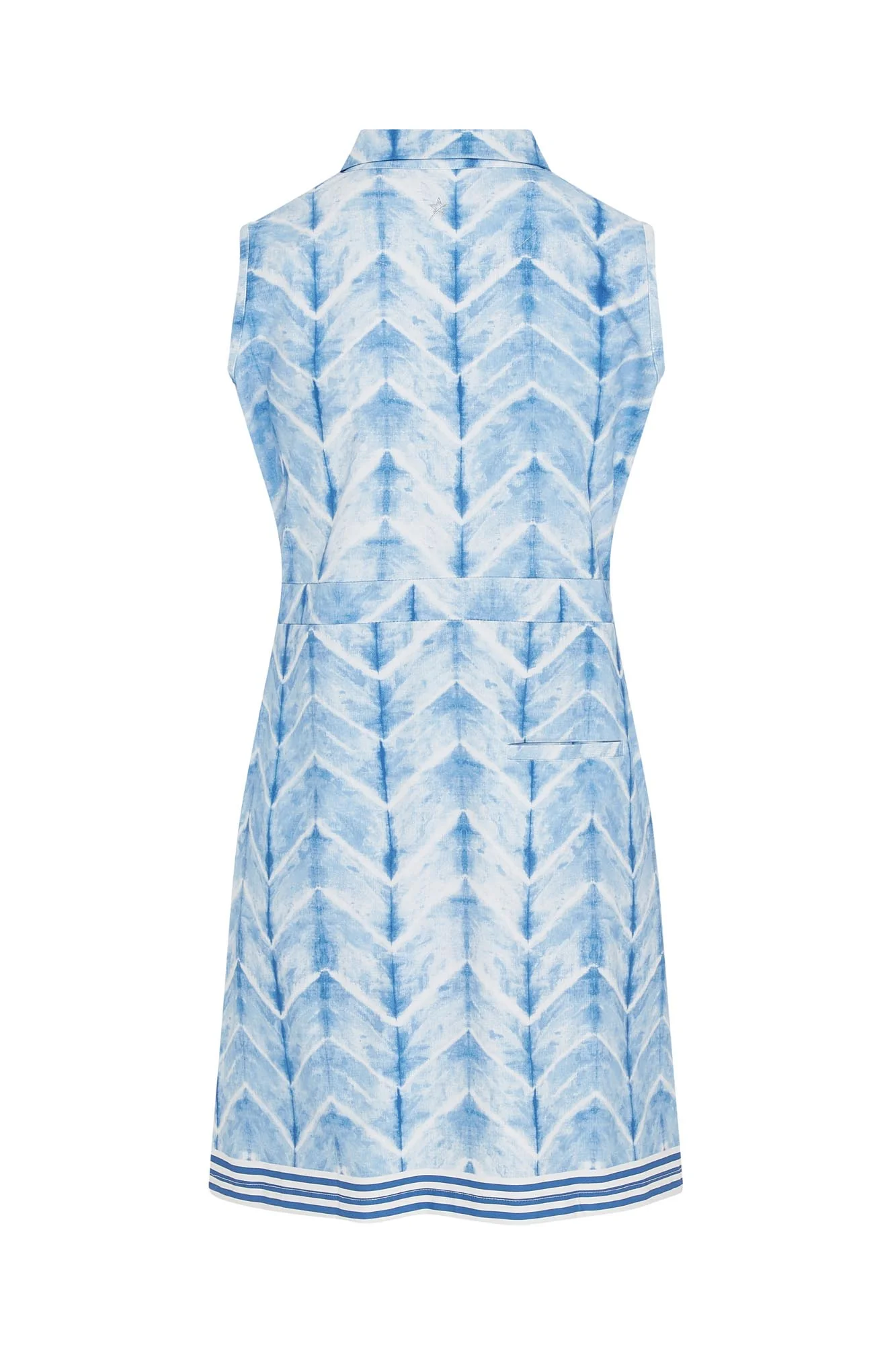 Azure Sleeveless Pattern Dress Neptune's Breath - Image 7