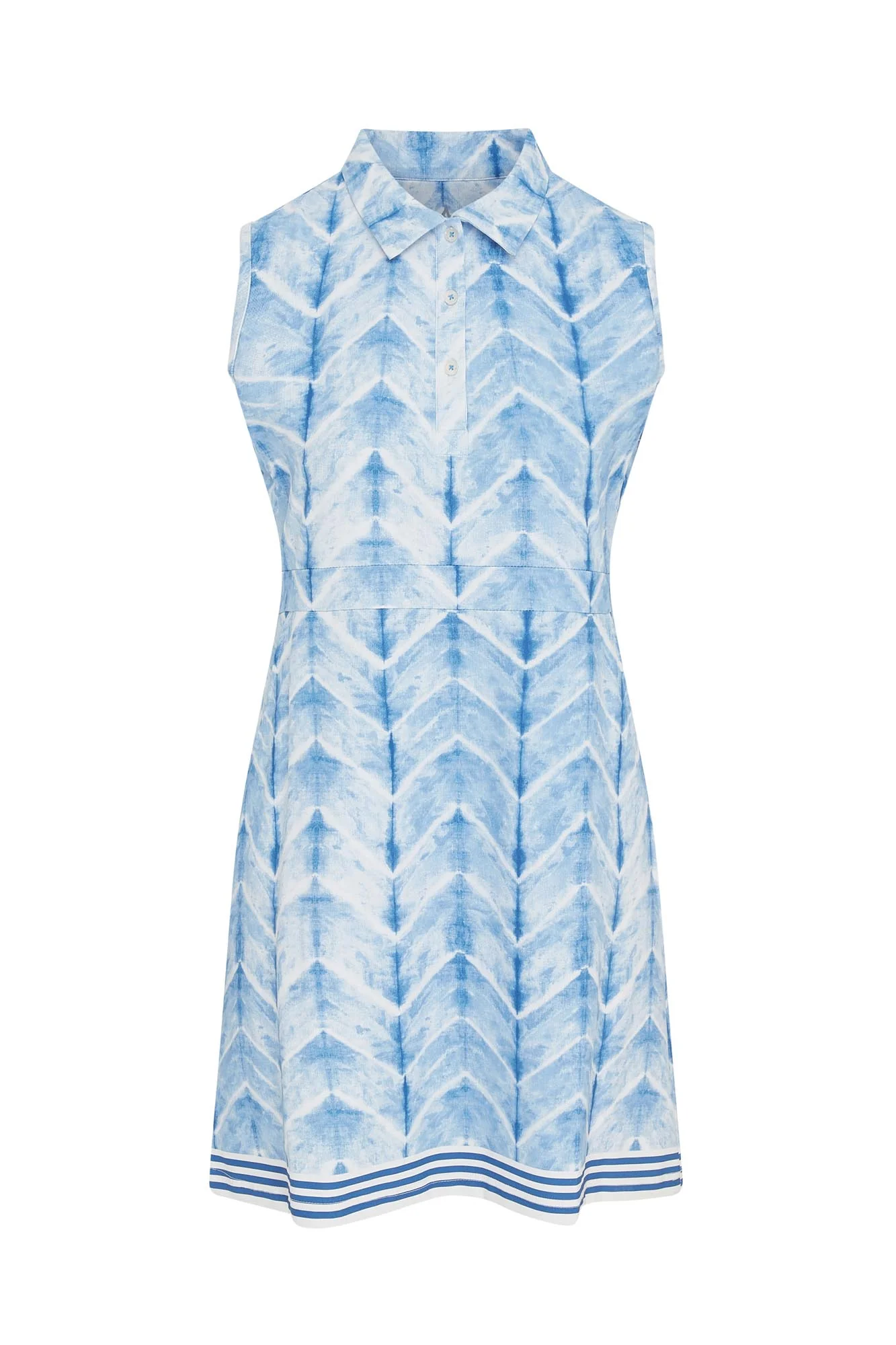 Azure Sleeveless Pattern Dress Neptune's Breath - Image 8