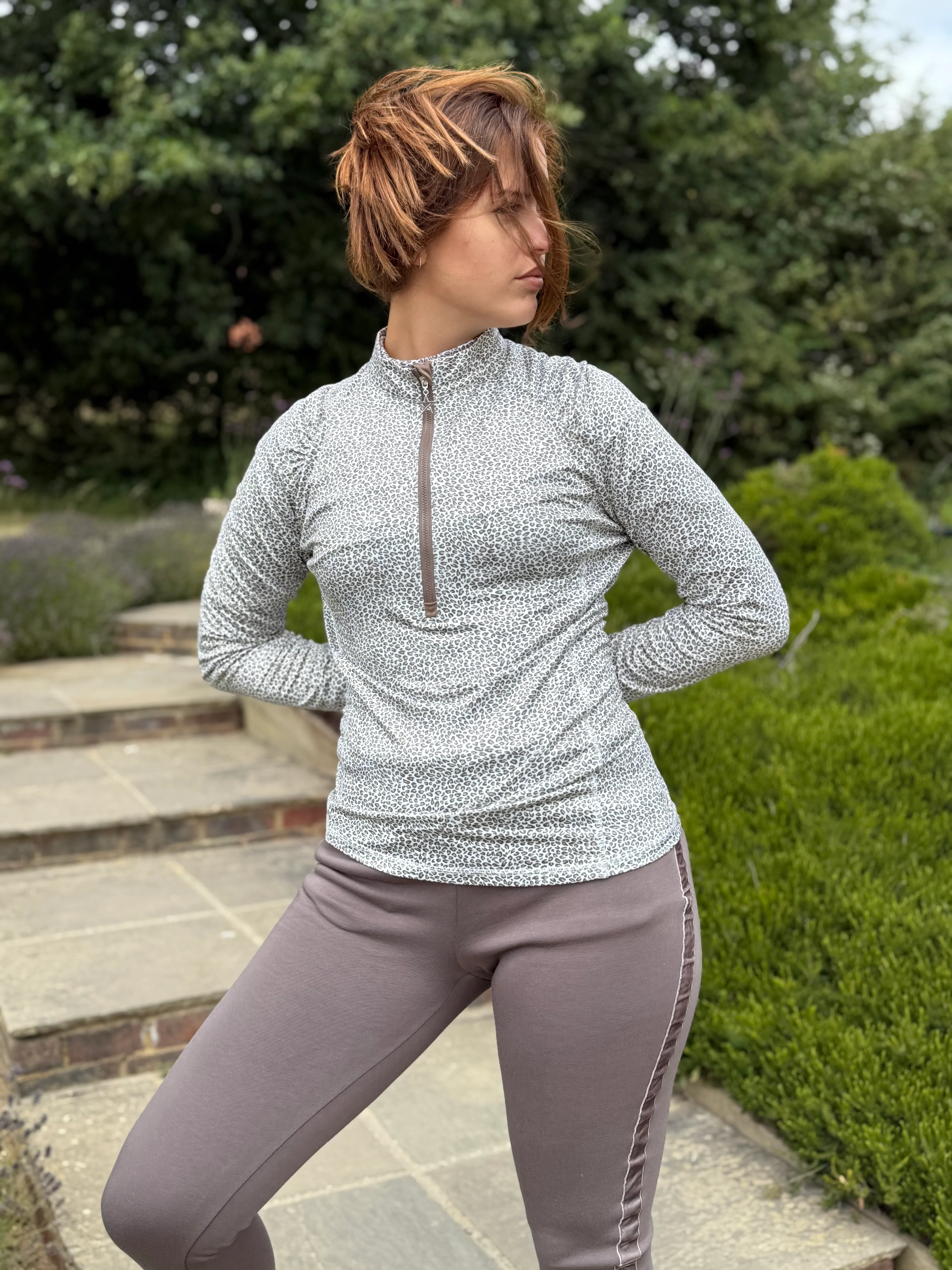 Elaine Net 1/4 Zip Snow Queen - Image 4