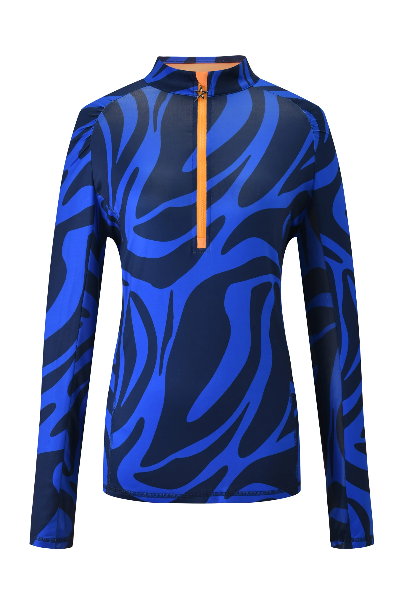 Elaine Net 1/4 Zip Tiger's Eye - Image 4