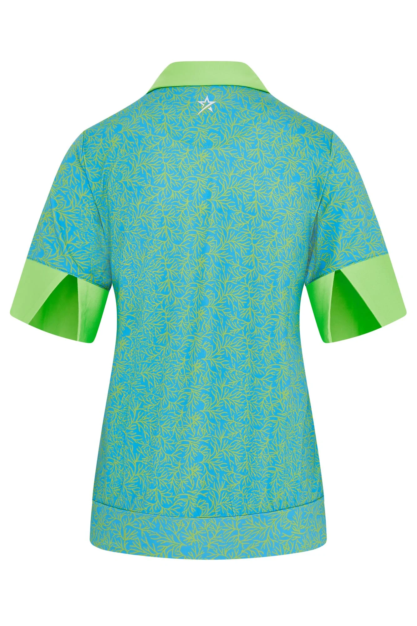 Horizon Half Sleeve Polo Ocean Bloom - Image 4
