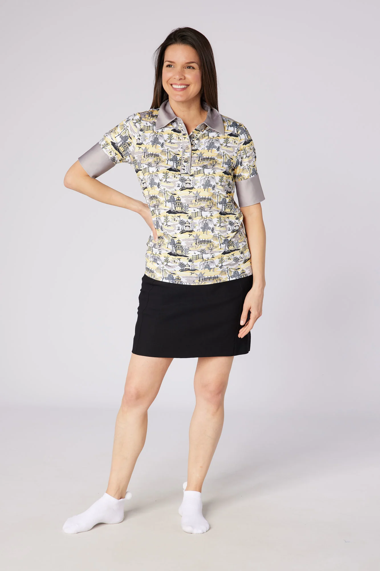 Horizon Half Sleeve Polo Indian Dawn - Image 3
