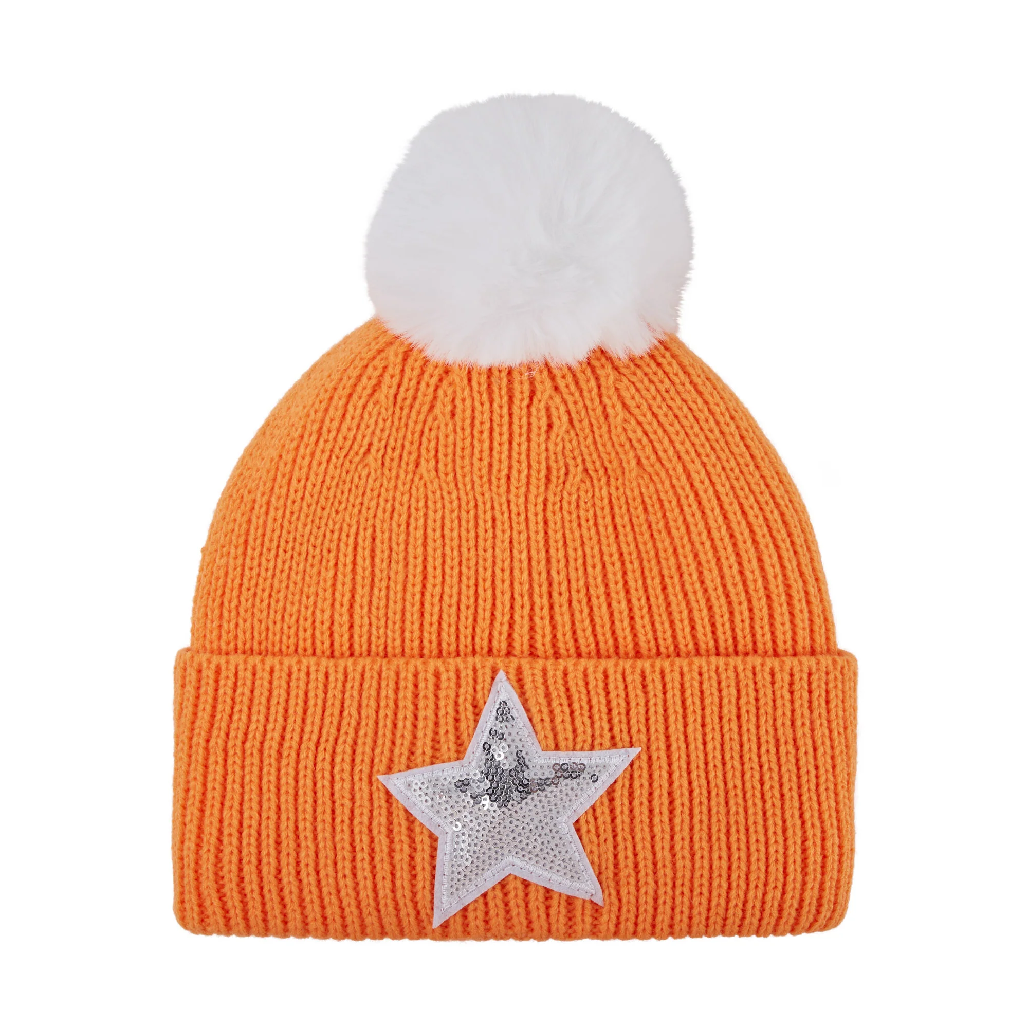 Jasmine Bobble Hat Orange Fizz - Image 2