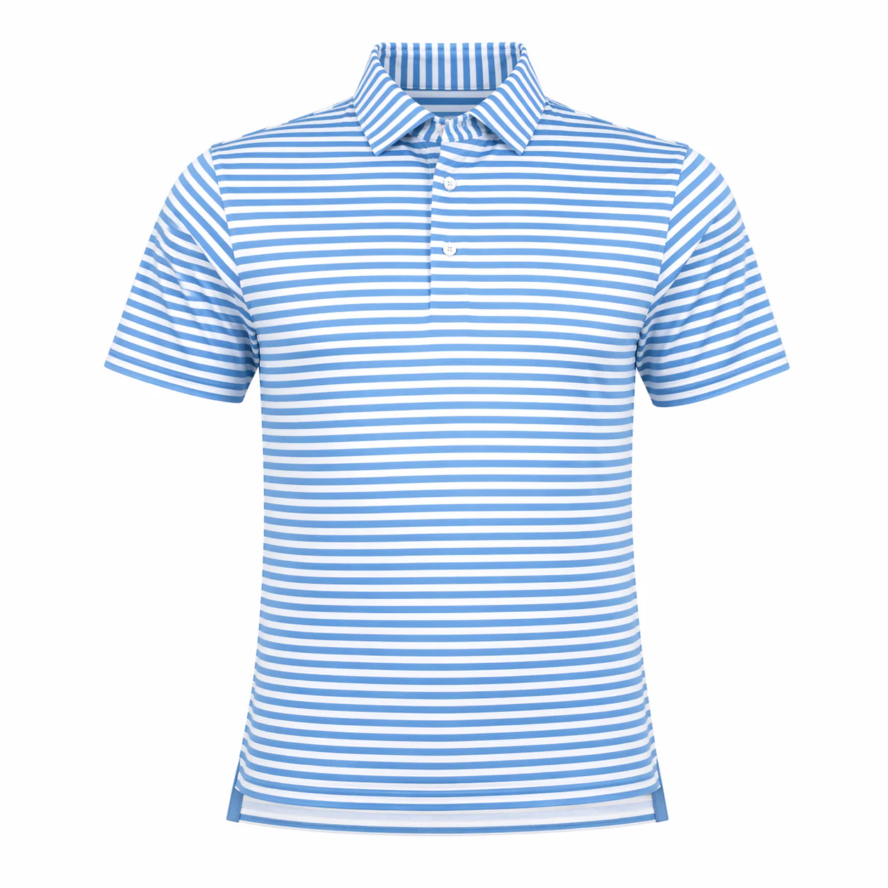 Justin Stripe Polo Ocean - Image 3