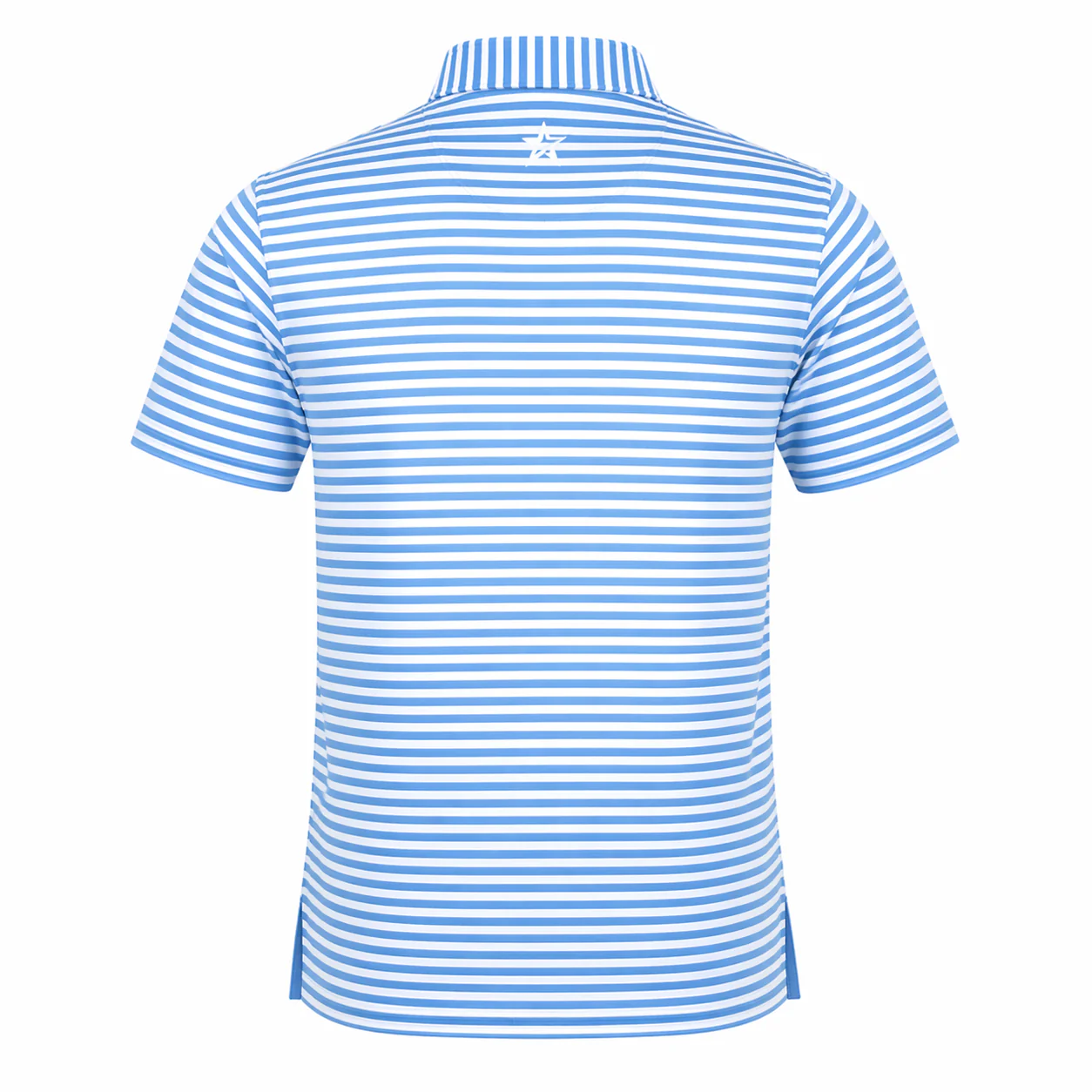 Justin Stripe Polo Ocean - Image 4