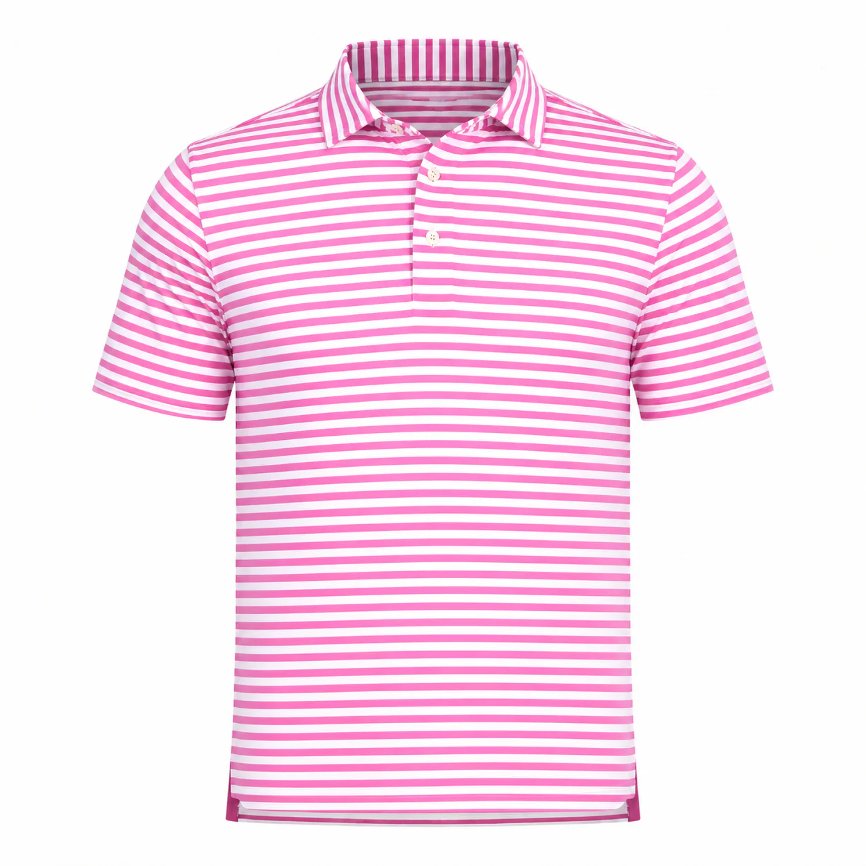 Justin Stripe Polo Super Pink - Image 3