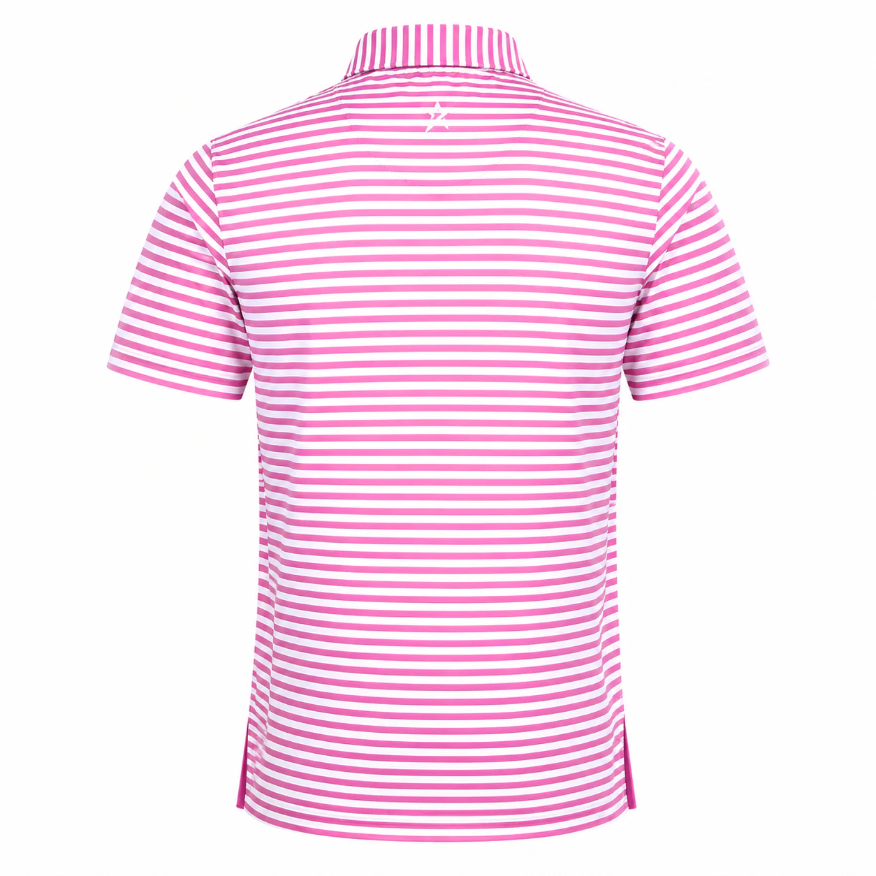 Justin Stripe Polo Super Pink - Image 4
