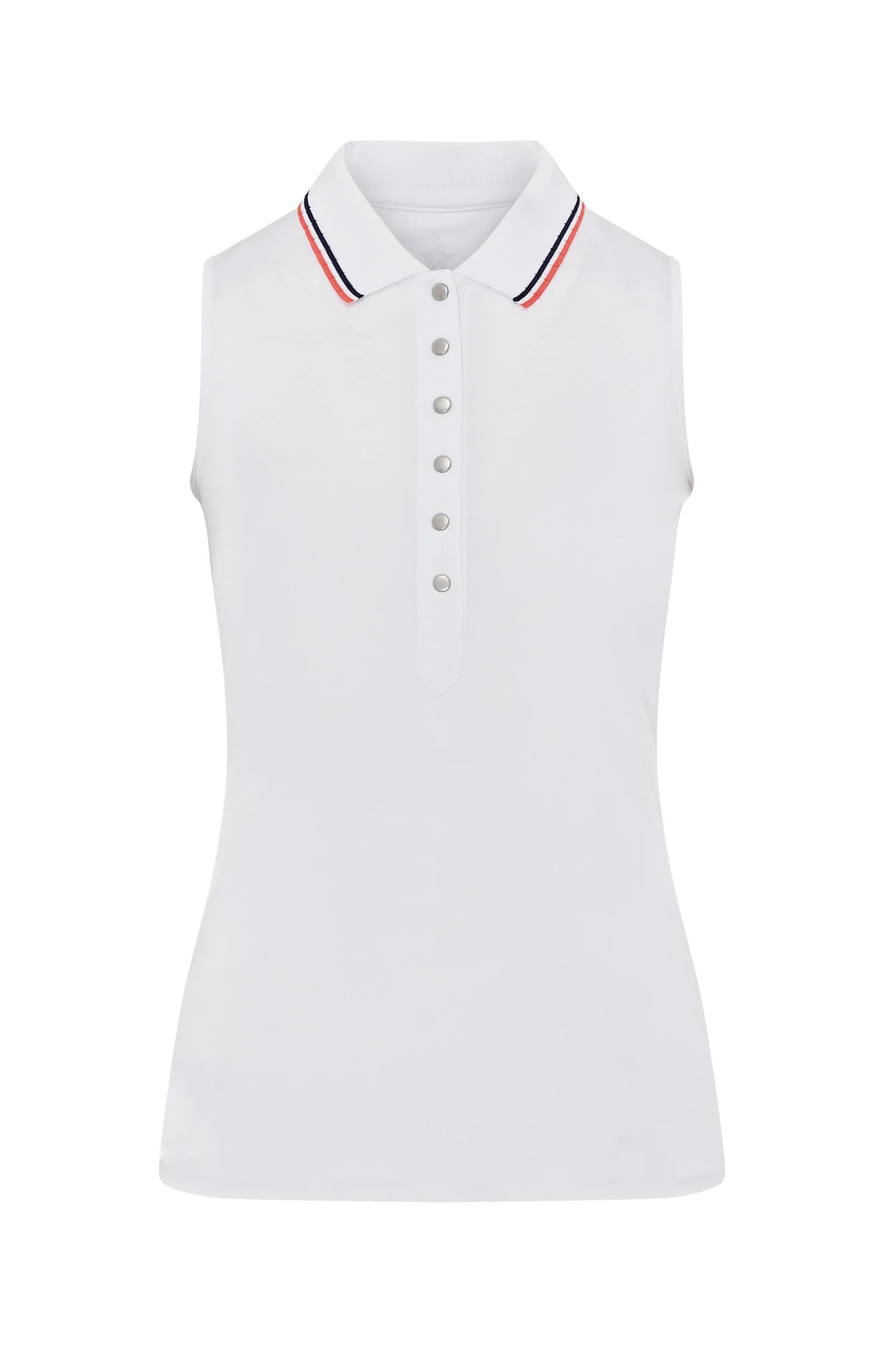 Pickle Contrast Collar Sleeveless White - Image 5