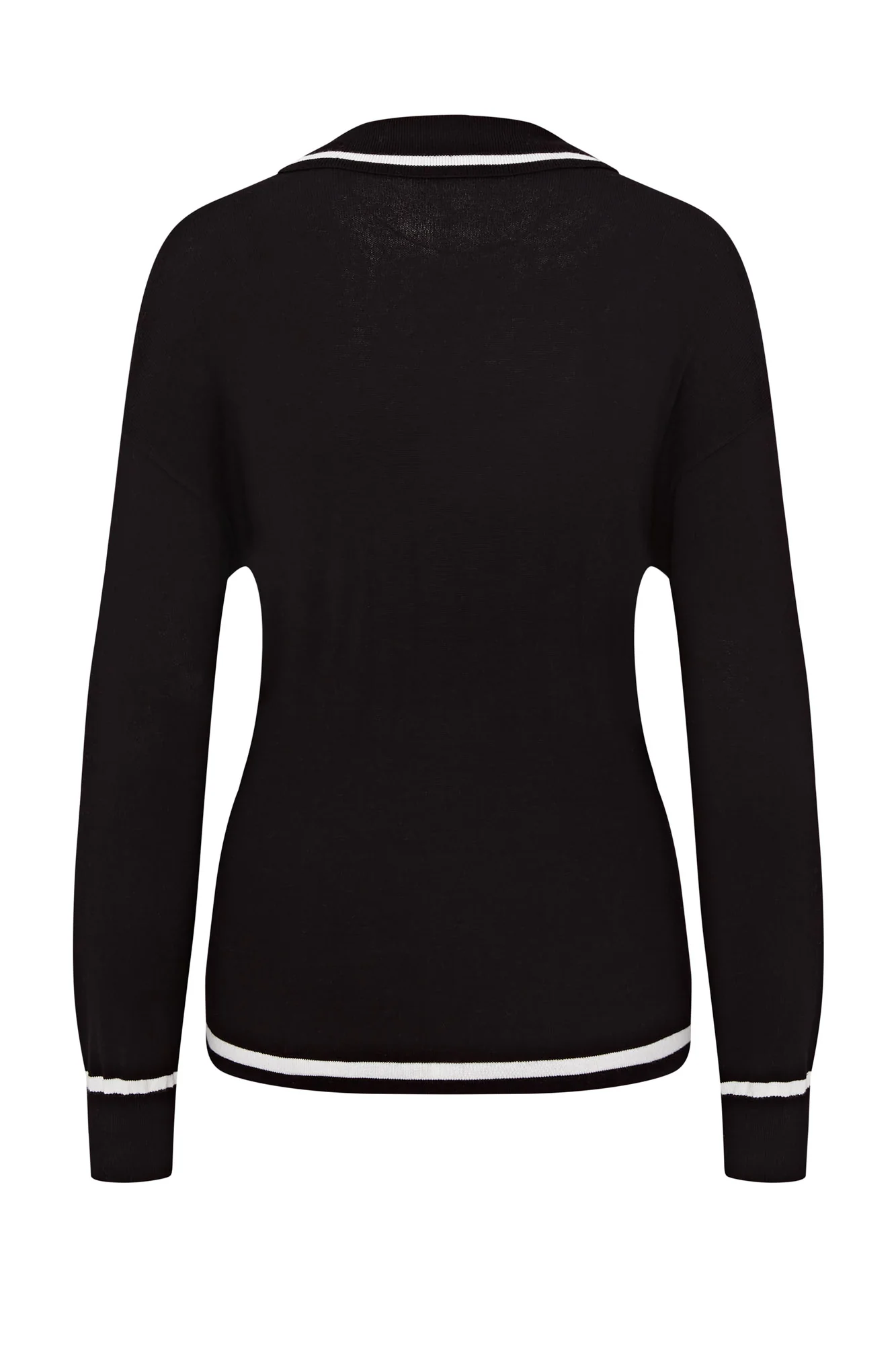 Seeker Cotton Cardigan Black - Image 4