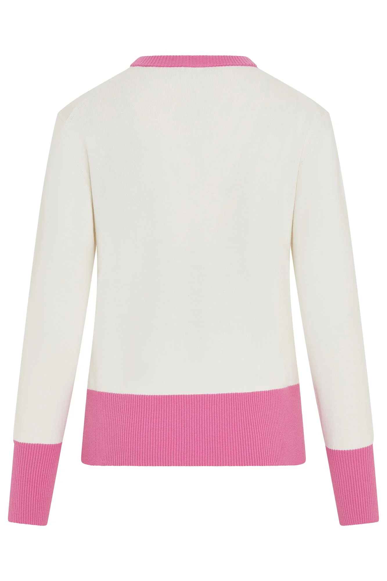 Sugar Sustainable Sweat White & Super Pink - Image 5