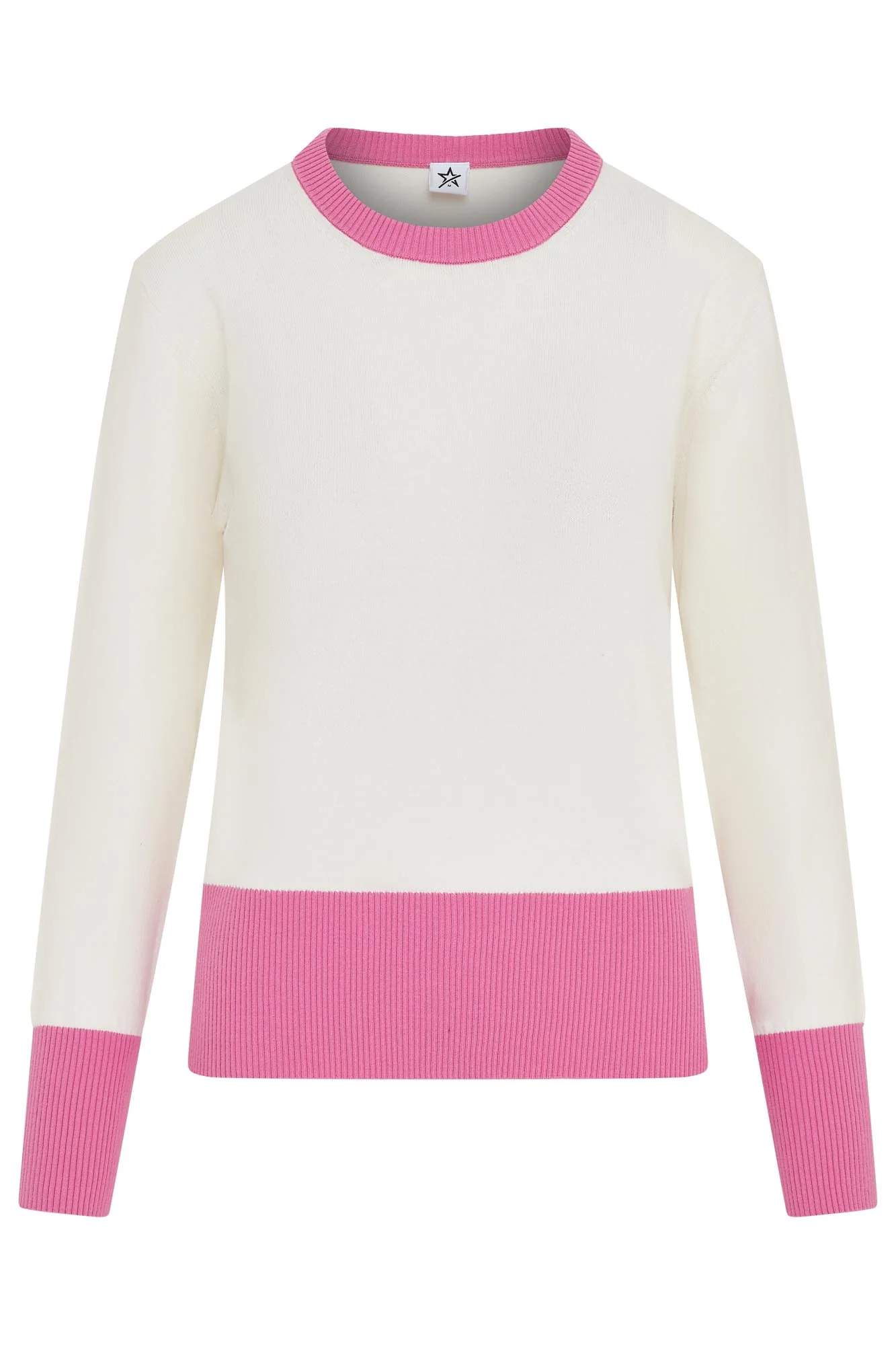 Sugar Sustainable Sweat White & Super Pink - Image 6